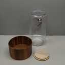 The Studio Tu Glass Drink Dispenser With Acacia Wood Stand