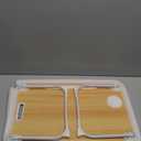 Laptop Bed Desk, Foldable Lap Desk, Portable Lap Table, Laptop Stand with Cup Holder & Tablet Slot & Lifting Handle for Working Writing Drawing & Eating - Wood