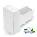 Refrigerator Ice Bucket Compatible with Samsung Refrigerator Ice Maker Replacement Ice Tray Ice Container Assembly Parts Replace# DA97-14504C DA97-14504A 4546318 AP6039681 PS11773414 EAP11773414