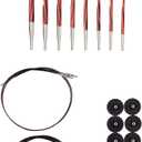 Knit Picks WeCrochet Wood Interchangeable Tunisian Crochet Hook Set - US E-K (Radiant)