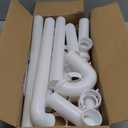 Kitchen Sink Drain Kit,1-1/2,for Most Kitchen Sink Drain Repair Kit and Bathroom Sink Drain Kit, Kitchen Sink P Trap Drain Kit 1 1/2 for Sink Plumbing Kit, Completed Sink Pipe Replacement Kit