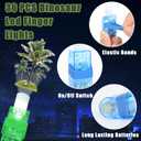 36 PCS Dinosaur Party Favors Dino LED Light Up Finger Lights, Glow in the Dark Jungle World Park Party Finger Flashlight Bulk Animal Theme Toy Goodie Treat Bags Stuffers Forest Birthday Party Supplies