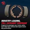 Raybestos Element3 Automotive Replacement Rear Parking Brake Shoes Set for Select Chevrolet, Buick, Cadillac, GMC (784PG)