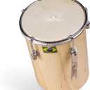 JL Sport 6" Afro Brasilian Leather Cuica Natural Wood Friction Drum Samba Music Instrument