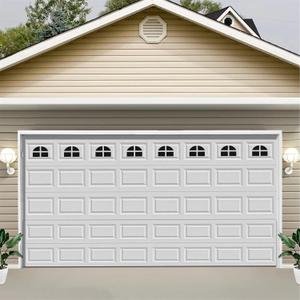 32 Sheets Magnetic Windows Panels for 2 Car Garage Doors Sector Vintage Decoration Windows- Size 6.14" x 4"