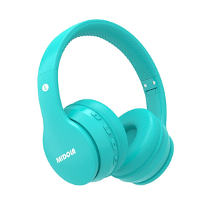 MIDOLA Kids Headphones Bluetooth 5.4 Wireless 68H Play Time Volume Limit 85/94dB Over-Ear Foldable Headset,Type-C Fast Charging,Wired Aux Mic for Toddler Child Pad Tablet CyanAmazon's Choice