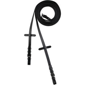 HORZE Thin Rein with Rubber Inside (Horse, Black) HORZE Thin Rein with Rubber Inside (Horse, Black)