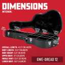 Gator Cases Traditonal Series Hard-Shell Wood Case for 6 or 12-String Dreadnought Style Acoustic Guitars, (GWE-DREAD 12)