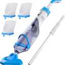 BIELMEIER 
Cordless Pool Vacuum with Telescopic Pole, Handheld Rechargeable Swimming Pool Cleaner, Strong Suction 16 GPM Pool Vacuum for Cleaning Above/In Ground Pools, Spas, and Hot Tubs, CPV