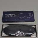 Heated Eye Mask, Mutilplx Cordless Heated Eye Masks for Dry Eyes, Washable Warm Eye Compress Eye Heating Pad for Eye Relief Stye Treatment Improved Sleep Travel (Black)