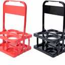 2PCS 4Cup Drink Carrier for Delivery with Handle,Foldable and Plastic Reusable Drinks Carrier,Portable Cup Holder for Car,Doordash,Beer,Coffee Caddy Delivery