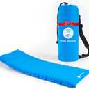 WISE MOOSE Sleeping Pad 4.5 Inch Thick Camping Mattress, Ultralight Camping Pad, Inflatable Tent Mat for Backpacking, Hiking - Inflating Bag and Repair Kit Included 78×28×4.5 Inches 1 Pack