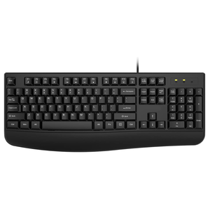 Wired Keyboard, EDJO Full-Sized Ergonomic Computer Keyboard with Palm Rest and Optical Wired Mouse for Windows, Mac OS Desktop/Laptop/PC