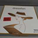 dressfan Fascinator Hats for Women,Linen Vintage Feather Headwear for Derby/Church/Wedding/Cocktail/Tea Party (Black)