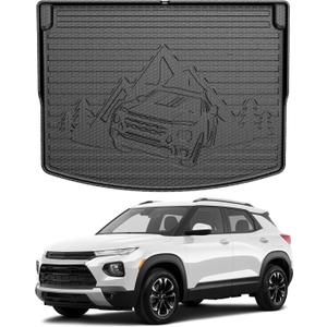 Mixsuper Liner Custom Cargo Liner for Chevy Chevrolet Trailblazer AWD & FWD 2026 2025 2024 2023 2022 2021 Custom Fit Car Trunk Mat (Only Fit Cargo in Upper Deck Position)