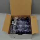 Vivaplex 2 oz Glass Bottles, with Black Fine Mist Sprayers, Cobalt Blue, 12-Count