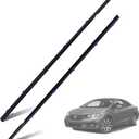 2Pcs Window Weather Stripping Molding Trim Seal Belt Compatible with 2012-2015 Honda Civic Coupe 2D Replace# 72410-TS8-A01 72450-TS8-A01