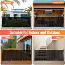 120" Extra Wide Retractable Baby Gates Dog Gate, Long Mesh Gate Pet Gate for Large Opening, 34" Extra Tall Child Safety Gate with Reinforced Strips for Stairs Hallways Doorways Deck Indoor Outdoor