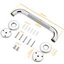M JINGMEI Grab Bars for Shower, 20 Inch Anti Slip Shower Handles for Senior, Safety Bathroom Shower Grab Bar, 304 Stainless Steel Handicap Grab Bars, Elderly Bathtub and Toilet Assist