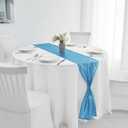 2 Packs 12 x 72 inches Blue Sequin Table Runner, Glitter Runner for Birthday Party Supplies Decorations Wedding Bachelorette Holiday Celebration Bridal Shower Baby Shower