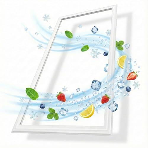 Upgraded 5304507200 Refrigerator Door Gasket Compatible with Frigidaire, Kenmore, and Electrolux Freezer Door Seal Replacement for 216522309, 216522310, 5304408631, 5304507214