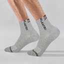 Wildarms Men's 6-Pack Running Socks - Cotton Ankle Socks with Arch Support, Cushion & Double Cuff for Sports, Hiking, Gym