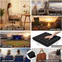 1Pcs Sondor Travel Cushion - Inflatable Airplane Seat Cushion for Travel.Suitable for Long Distance Sedentary People to Use,Easy to Carry (Black-3d Cushion-1pcs-40+)