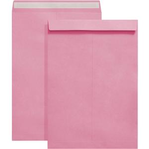 9" x 12.75" Pink Self-Seal Catalog Envelopes for Invitation Cards, Organizing and Storage, Pictures, Photos, Documents (50 PCS)