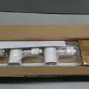 Amped Collection 3-Light 48in Field Cuttable LED Track Lighting Kit with 3 LED 3000K Warm White Track Heads, 4ft Track, End Caps, Floating Feed in White Finish, 1-cct Fixed 3000k Warm White Led