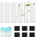 12Pcs Pet Fountain Filters Replacement Compatible with Meonlala 68oz/2L Cat Water Fountain(6 Sponge+6 Resin Filters)