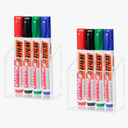 ECHSRT Acrylic Pen Holder 2-Pack With Megnetic,No-Adhesive Embedded Magnets, Dry Erase Marker Holder for Whiteboard & Fridge, Locker Accessories Organizer for Office School Desk