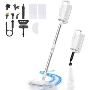 Steam Mop 12-in-1 Steam Cleaner for Home with 23FT Power Cord 3 Steam Modes Detachable Steam Mops for Floor Cleaning Multipurpose Steamer for Walls, Tiles, Furniture Carpets, Windows, sofas