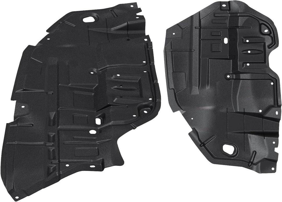 ALMULOO Engine Splash Shield Compatible with 2012 2013 2014 Toyota Camry Set of 2 Driver & Passenger Side Under Cover Guards Replacement for 5144206140 5144106150 TO1228178 TO1228177