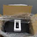 CEROELDA Small Trash Can with Lid-5L/1.3 Gal,Stainless Steel Outdoor Dog Poop Garbage Can-Farmhouse Retro Metal Waste Bin w/Step Pedal for Bathroom Bedroom Office-Soft Close-Black