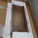 Huuger 47.2 Inch Entryway Table, 2-Tier Industrial Console Sofa Table, Accent Table with Storage, for Entry, Hallway, Entrance, Foyer, T-Shaped Metal Frame, Rustic Brown