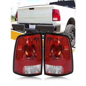 CLERYYE Tail Lights Assembly Compatible With 2009-2018 Dodge Ram 1500 2500 3500 Pickup Taillights Halogen Brake Rear Lamps Replace # 55277415AD 55277414AE, Driver and Passenger Side