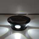 Solar Fence Outdoor lights for porch, 6LEDs Ambiance Lightswall Light, Decorative Light Downlights Dusk to Dawn Wall Light Outdoor IP65 Waterproof for Backyard Walls, Hotels, Staircases 1pc (White light)