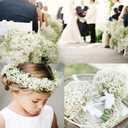 100 Pcs Babys Breath Artificial Flowers, Baby Breath Flowers Artificial Bulk, Real Touch White Fake Flowers, Faux Babies Breath Gypsophila for Wedding Home Decor Floral Arrangement