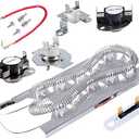 3387747 Dryer Heating Element & 279816 Thermostat Kit & 279973 3392519 Thermal cut-off Fuse Replacement Compatible with Kenmore, Samsung, Whirlpool, KitchenAid electric dryers and more.