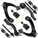 SCITOO 10pcs Suspension Kit For 1996-2000 For Honda Civic - With Suspension Parts Upper Control Arm Lower Ball Joint Sway Bar End Link Inner Outer Tie Rod End