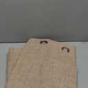 BGment Beige Linen Curtains 84 Inch Length 2 Panels for Living Room, Thick Semi Sheer Drapes Non See Through with Grommet Light Filtering Window Treaments for Bedroom, Each 52 Inch Wide