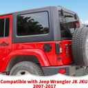 RT-TCZ Fuel Filler Door Gas Tank Cap Cover Accessories for 2007-2017 Jeep Wrangler JK & Unlimited Sport Rubicon Sahara (US Flag)