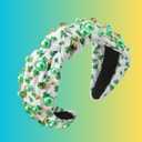 St Patricks Day Headband Women Shamrock Green Headband Irish Lucky Clover Hairband Saint Patricks Day Accessories