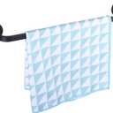 14 Inch Magnetic Towel Holder for Refrigerator, Heavy Duty Magnetic Towel Bar for Kitchen Dishwasher, Oven, Fridge, Washing Machine, Strong Magnet, Rustproof Aluminum, Black, Pack of 1