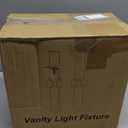 Wall Sconces Set of Two, Hardwired Brushed Gold Bathroom Sconces Wall Lighting with Clear Glass, Modern Sconces Wall Decor Set of 2 Bathroom Light fixtures for Mirror Hallway (Bulbs Not Included)