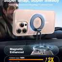 TORRAS Magnetic Shockproof for iPhone 16 Pro Max Case, [4X Military-Grade Protection] [Compatible with MagSafe] Translucent Desert Titanium White | Magnetic, Shockproof, Translucent