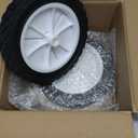 72-107 Wheels Replaces for Oregon, 7 Inch Universal Wheels Tires 9611 Fits for Lawn Mower, BBQ Grills, Radio Flyer Wagon, Hand Truck, Utility Cart, 2 Pack