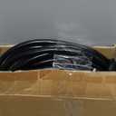 100 FT 12 Gauge Extension Cord Outdoor, Heavy Duty Weatherproof & Flame Retardant Black 3 Prong Power Cord with Light, Outside for Lawn & Garden, 15 Amps 1875 Watts 125 VAC 12AWG SJTW, ETL Listed