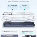 ESR for iPhone 17 Pro Case with Stash Stand, Compatible with MagSafe, Military-Grade Drop Protection Magnetic Phone Case for iPhone 17 Pro, Scratch-Resistant Back Cover, Clear