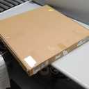 Cuspin Modern 24 Inch Wall Clock, Minimalist Wood and Metal Wall Decor Clock with Walnut Dial, Silent Non Ticking Battery Operated Clock for Living Room, Kitchen, Office, Bedroom